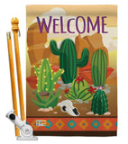 Cactus - Southwest Country & Primitive Vertical Impressions Decorative Flags HG115111 Made In USA