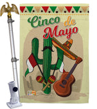 Fiesta Cinco de Mayo - Southwest Country & Primitive Vertical Impressions Decorative Flags HG115128 Made In USA