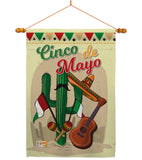 Fiesta Cinco de Mayo - Southwest Country & Primitive Vertical Impressions Decorative Flags HG115128 Made In USA