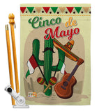 Fiesta Cinco de Mayo - Southwest Country & Primitive Vertical Impressions Decorative Flags HG115128 Made In USA