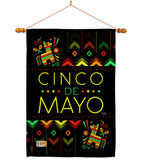 Serape Cinco de Mayo - Southwest Country & Primitive Vertical Impressions Decorative Flags HG115129 Made In USA