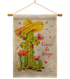 Cactus Cinco de Mayo - Southwest Country & Primitive Vertical Impressions Decorative Flags HG115178 Made In USA