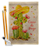 Cactus Cinco de Mayo - Southwest Country & Primitive Vertical Impressions Decorative Flags HG115178 Made In USA