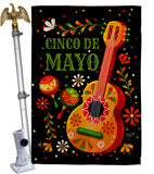 Celebrate Cinco De Mayo - Southwest Country & Primitive Vertical Impressions Decorative Flags HG115224 Made In USA