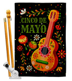 Celebrate Cinco De Mayo - Southwest Country & Primitive Vertical Impressions Decorative Flags HG115224 Made In USA