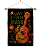 Celebrate Cinco De Mayo - Southwest Country & Primitive Vertical Impressions Decorative Flags HG115224 Made In USA