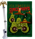 Avocado Fiesta - Southwest Country & Primitive Vertical Impressions Decorative Flags HG115234 Made In USA