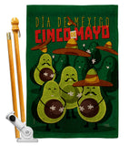 Avocado Fiesta - Southwest Country & Primitive Vertical Impressions Decorative Flags HG115234 Made In USA