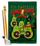 Avocado Fiesta - Southwest Country & Primitive Vertical Impressions Decorative Flags HG115234 Made In USA