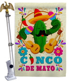 Mr. Cactus Mayo - Southwest Country & Primitive Vertical Impressions Decorative Flags HG115236 Made In USA