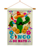 Mr. Cactus Mayo - Southwest Country & Primitive Vertical Impressions Decorative Flags HG115236 Made In USA