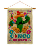 Mr. Cactus Mayo - Southwest Country & Primitive Vertical Impressions Decorative Flags HG115236 Made In USA