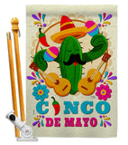 Mr. Cactus Mayo - Southwest Country & Primitive Vertical Impressions Decorative Flags HG115236 Made In USA