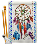 Dreamcatcher - Southwest Country & Primitive Vertical Impressions Decorative Flags HG137010 Made In USA