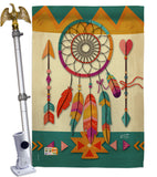 Tribal Dreamcatcher - Southwest Country & Primitive Vertical Impressions Decorative Flags HG137036 Made In USA