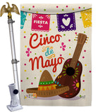 Fiesta Cinco de Mayo - Southwest Country & Primitive Vertical Impressions Decorative Flags HG137044 Made In USA