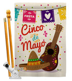 Fiesta Cinco de Mayo - Southwest Country & Primitive Vertical Impressions Decorative Flags HG137044 Made In USA