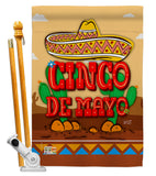 Southwest Cinco de Mayo - Southwest Country & Primitive Vertical Impressions Decorative Flags HG137056 Made In USA