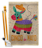 Fiesta of Mayo - Southwest Country & Primitive Vertical Impressions Decorative Flags HG192505 Made In USA