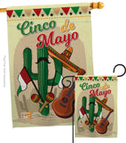 Fiesta Cinco de Mayo - Southwest Country & Primitive Vertical Impressions Decorative Flags HG115128 Made In USA