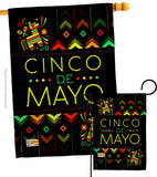 Serape Cinco de Mayo - Southwest Country & Primitive Vertical Impressions Decorative Flags HG115129 Made In USA