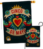 Cambaya Cinco De Mayo - Southwest Country & Primitive Vertical Impressions Decorative Flags HG115158 Made In USA