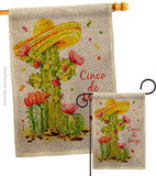 Cactus Cinco de Mayo - Southwest Country & Primitive Vertical Impressions Decorative Flags HG115178 Made In USA