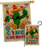 Mr. Cactus Mayo - Southwest Country & Primitive Vertical Impressions Decorative Flags HG115236 Made In USA