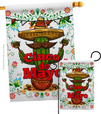 Cinco de Mayo - Southwest Country & Primitive Vertical Impressions Decorative Flags HG137012 Made In USA