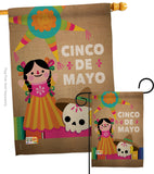 Cinco de Mayo Day - Southwest Country & Primitive Vertical Impressions Decorative Flags HG192059 Made In USA