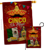 Cinco Festival - Southwest Country & Primitive Vertical Impressions Decorative Flags HG192537 Made In USA