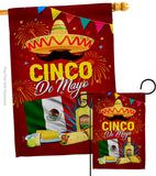 Cinco Festival - Southwest Country & Primitive Vertical Impressions Decorative Flags HG192537 Made In USA