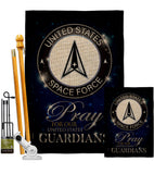 Pray United States Guardians - Military Americana Vertical Impressions Decorative Flags HG120068 Made In USA