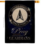 Pray United States Guardians - Military Americana Vertical Impressions Decorative Flags HG120068 Made In USA