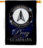 Pray United States Guardians - Military Americana Vertical Impressions Decorative Flags HG120068 Made In USA