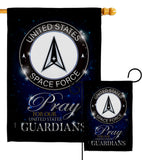 Pray United States Guardians - Military Americana Vertical Impressions Decorative Flags HG120068 Made In USA