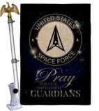 Pray United States Guardians - Military Americana Vertical Impressions Decorative Flags HG120068 Made In USA