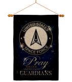 Pray United States Guardians - Military Americana Vertical Impressions Decorative Flags HG120068 Made In USA