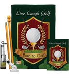 Live, Laugh, Golf - Sports Interests Vertical Impressions Decorative Flags HG109042 Made In USA