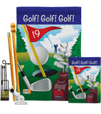 Golf!, Golf!, Golf! - Sports Interests Vertical Impressions Decorative Flags HG109043 Made In USA