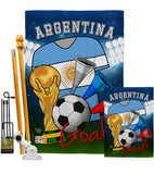 World Cup Argentina Soccer - Sports Interests Vertical Impressions Decorative Flags HG192086 Made In USA