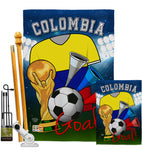 World Cup Colombia Soccer - Sports Interests Vertical Impressions Decorative Flags HG192090 Made In USA