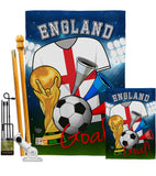 World Cup England Soccer - Sports Interests Vertical Impressions Decorative Flags HG192095 Made In USA