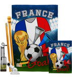 World Cup France Soccer - Sports Interests Vertical Impressions Decorative Flags HG192096 Made In USA