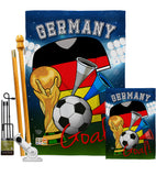 World Cup Germany Soccer - Sports Interests Vertical Impressions Decorative Flags HG192097 Made In USA