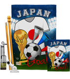 World Cup Japan Soccer - Sports Interests Vertical Impressions Decorative Flags HG192100 Made In USA