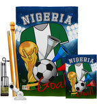 World Cup Nigeria Soccer - Sports Interests Vertical Impressions Decorative Flags HG192103 Made In USA