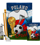 World Cup Poland Soccer - Sports Interests Vertical Impressions Decorative Flags HG192106 Made In USA