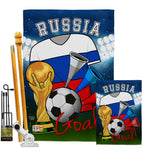 World Cup Russia Soccer - Sports Interests Vertical Impressions Decorative Flags HG192108 Made In USA