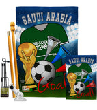 World Cup Saudi Arabia Soccer - Sports Interests Vertical Impressions Decorative Flags HG192109 Made In USA